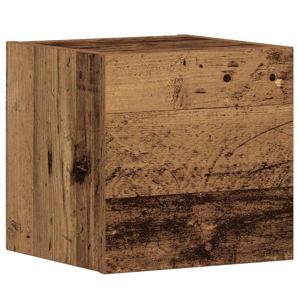 vidaXL Wall Mounted TV cabinets 3 pcs Old Wood Engineered Wood