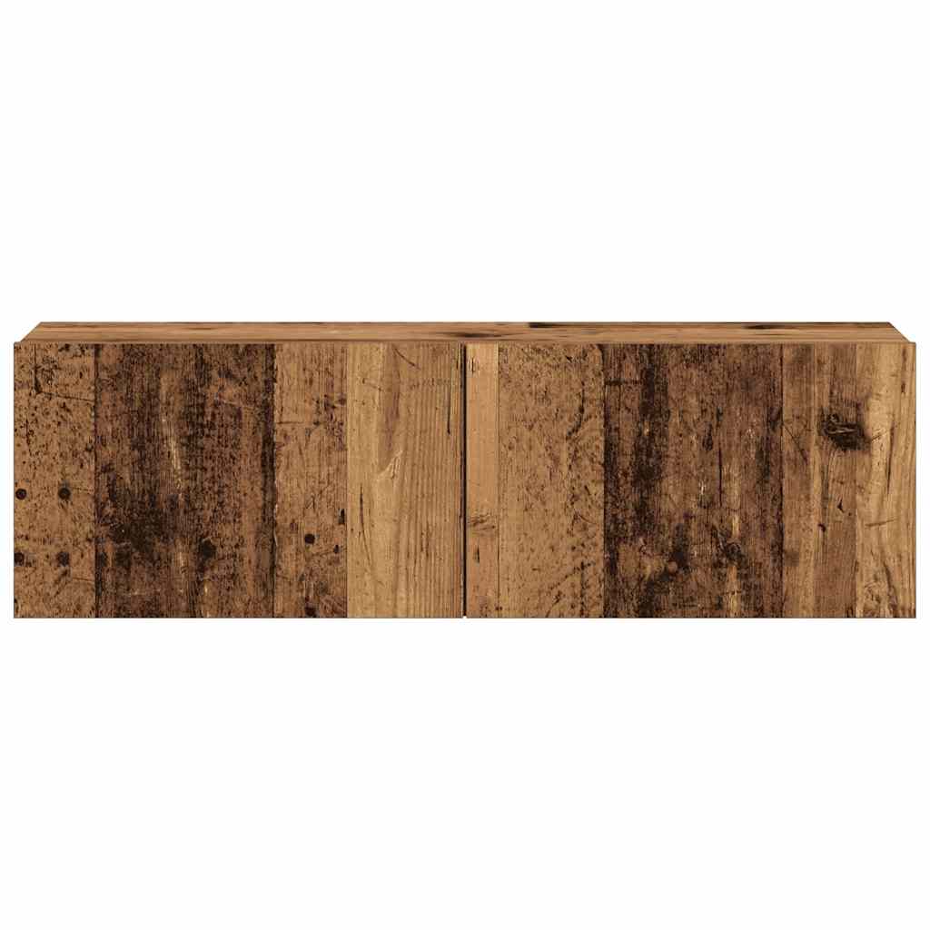 vidaXL Wall Mounted TV cabinets 3 pcs Old Wood Engineered Wood