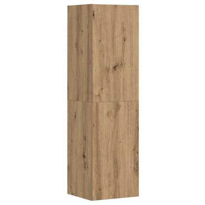 vidaXL Wall Mounted TV cabinets 3 pcs Artisan Oak Engineered Wood