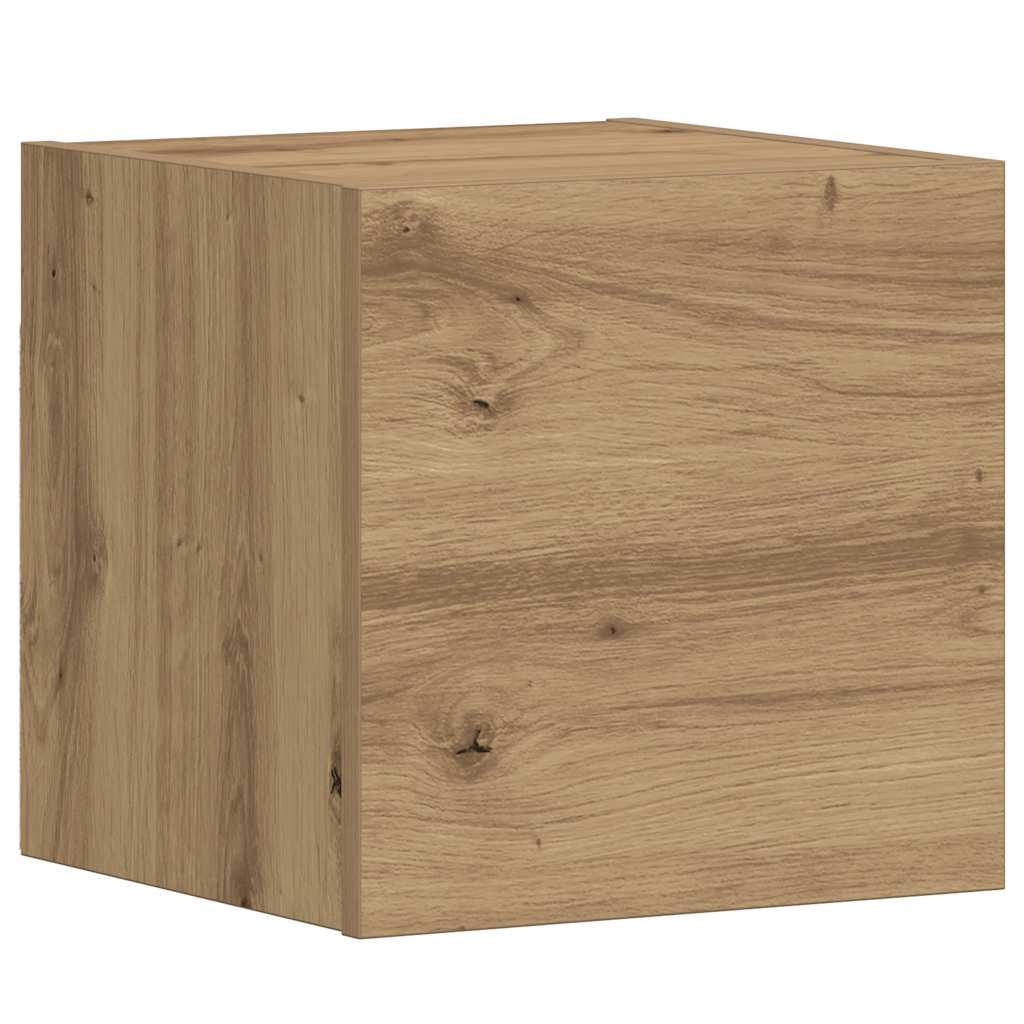 vidaXL Wall Mounted TV cabinets 3 pcs Artisan Oak Engineered Wood
