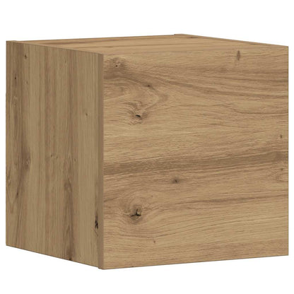 vidaXL Wall Mounted TV cabinets 3 pcs Artisan Oak Engineered Wood