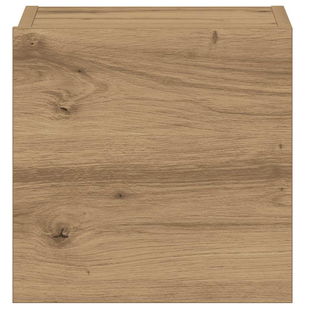 vidaXL Wall Mounted TV cabinets 3 pcs Artisan Oak Engineered Wood