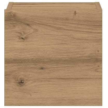 vidaXL Wall Mounted TV cabinets 3 pcs Artisan Oak Engineered Wood