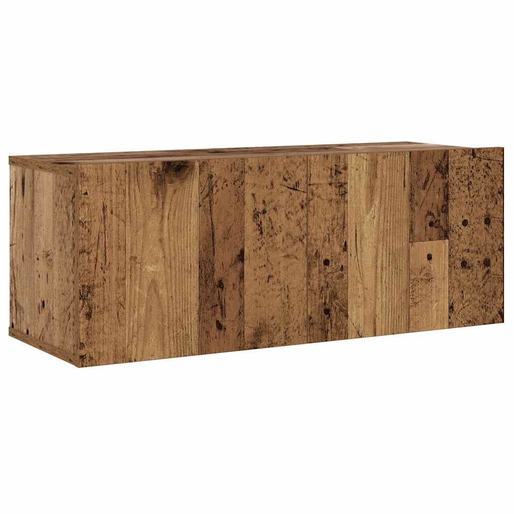 vidaXL Wall Mounted TV cabinets 3 pcs Old Wood Engineered Wood