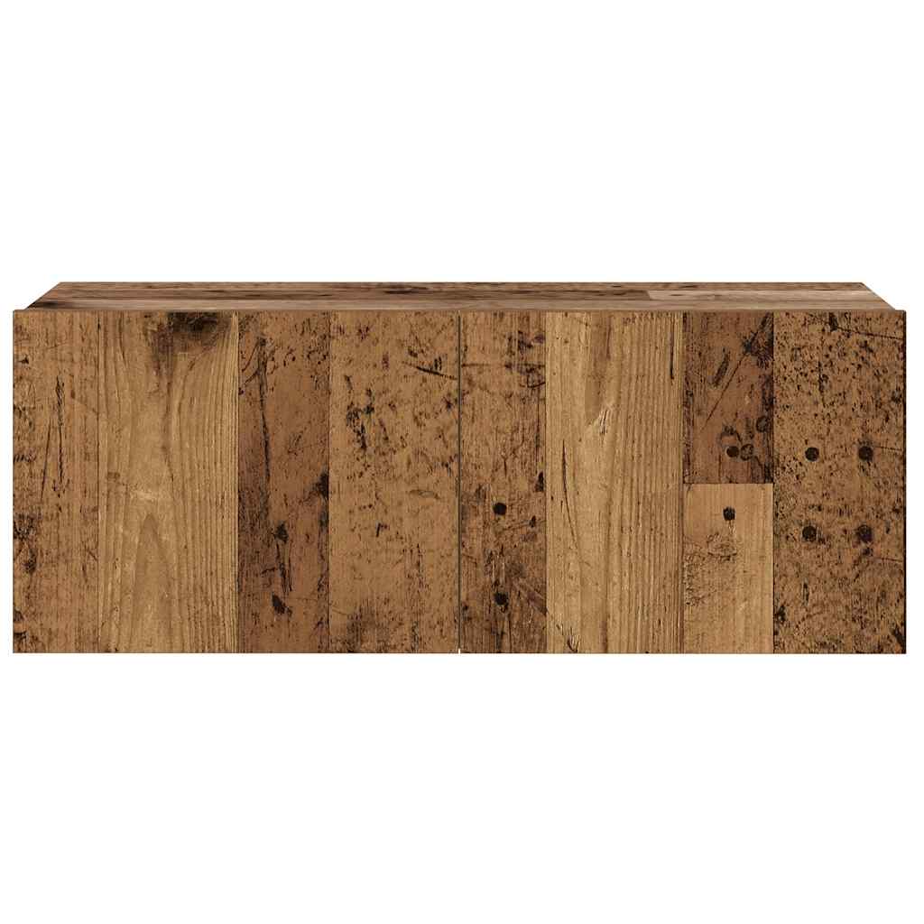 vidaXL Wall Mounted TV cabinets 3 pcs Old Wood Engineered Wood