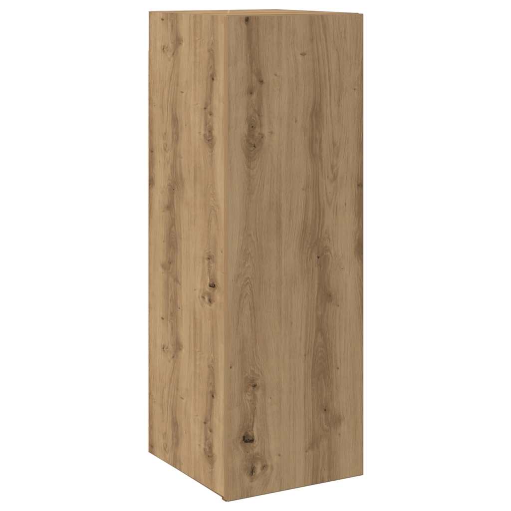 vidaXL 3 Piece Wall-mounted TV Cabinet Set Artisan Oak Engineered Wood