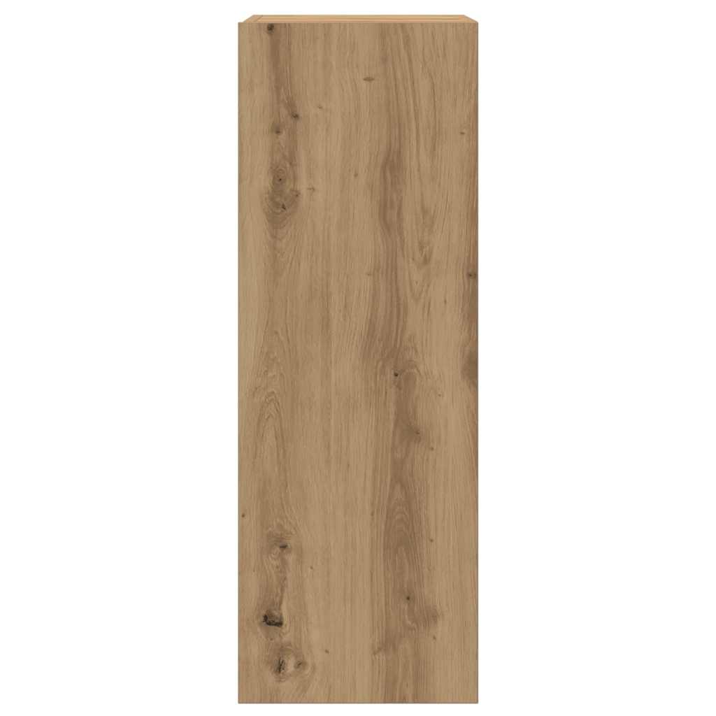 vidaXL Wall Mounted TV cabinets 3 pcs Artisan Oak Engineered Wood