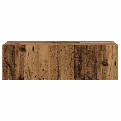 vidaXL Wall Mounted TV cabinets 3 pcs Old Wood Engineered Wood