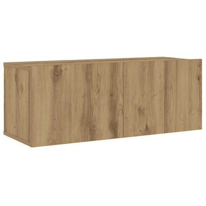 vidaXL Wall Mounted TV cabinets 6 pcs Artisan Oak Engineered Wood