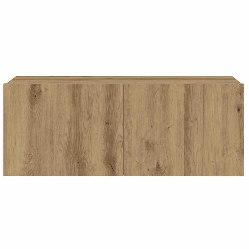 vidaXL 6 Piece Wall-mounted TV Cabinet Set Artisan Oak Engineered Wood