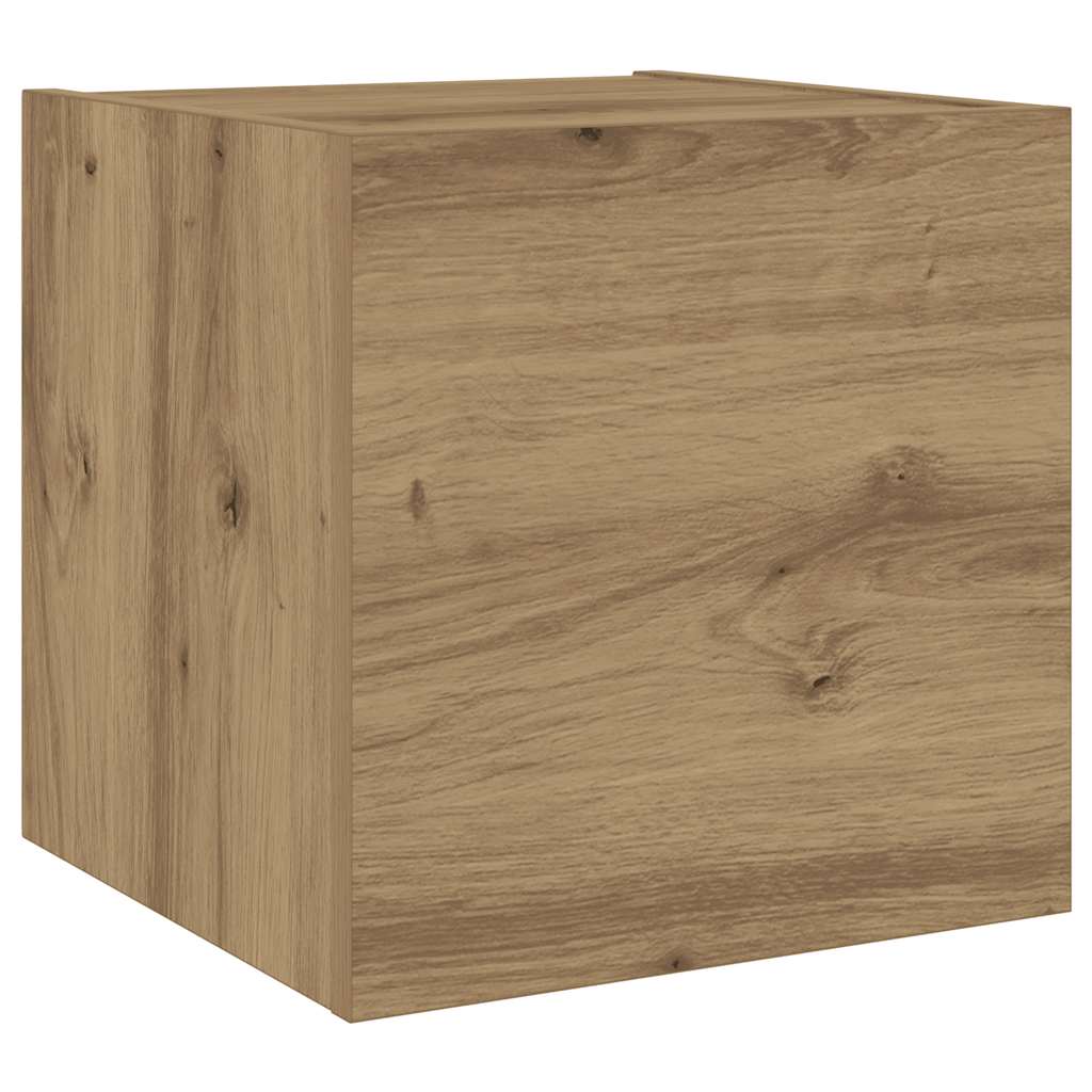 vidaXL Wall Mounted TV cabinets 6 pcs Artisan Oak Engineered Wood