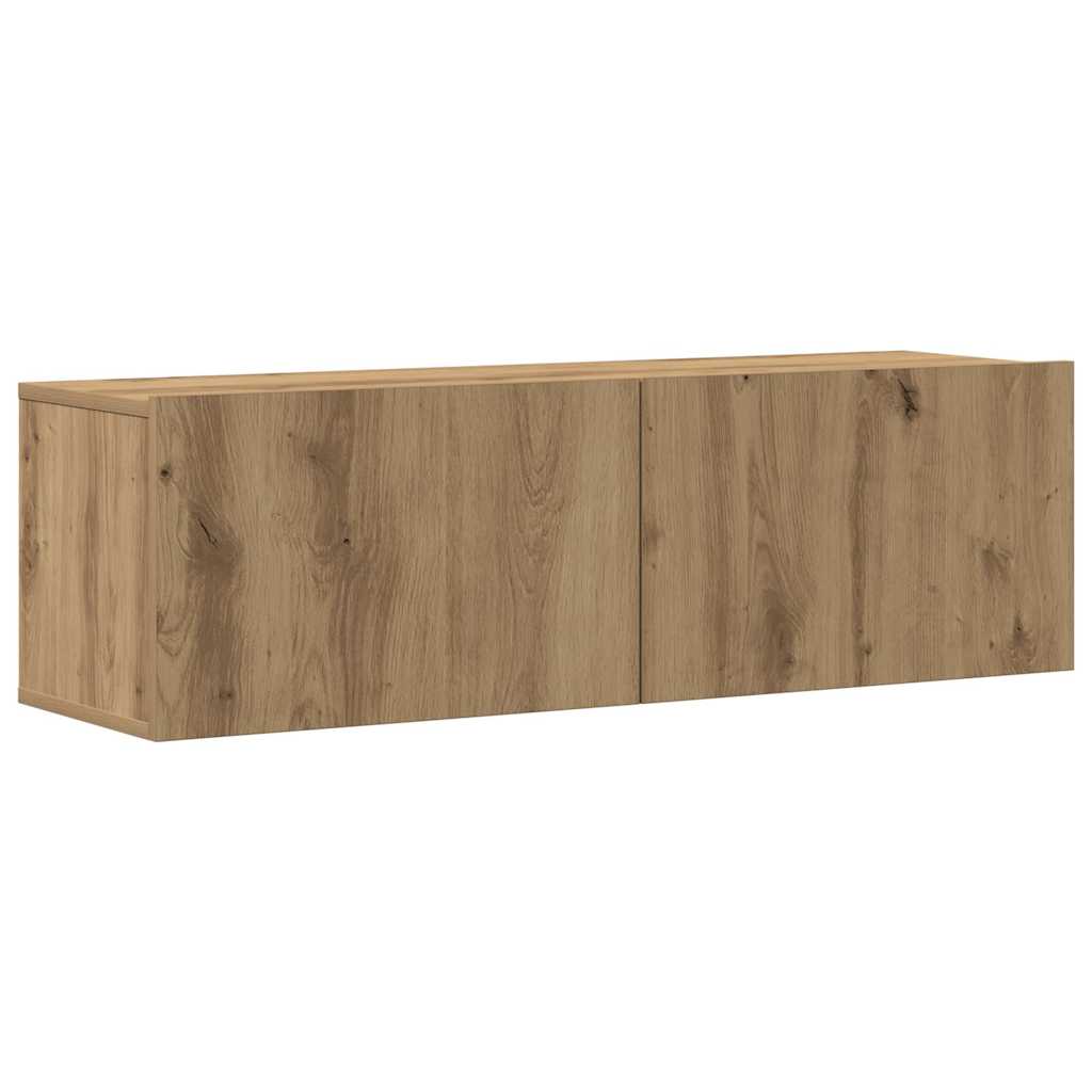 vidaXL Wall Mounted TV cabinets 6 pcs Artisan Oak Engineered Wood