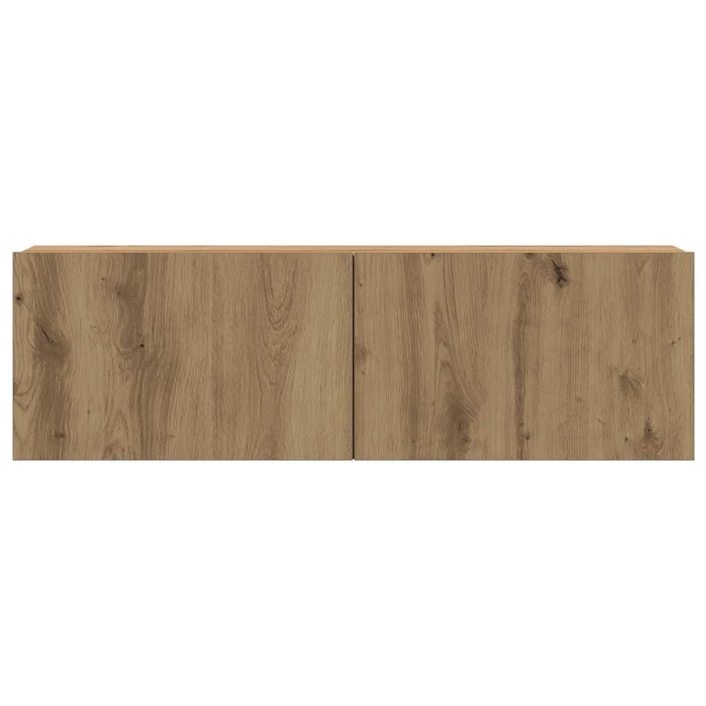 vidaXL Wall Mounted TV cabinets 6 pcs Artisan Oak Engineered Wood