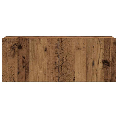vidaXL Wall Mounted TV cabinets 4 pcs Old Wood Engineered Wood