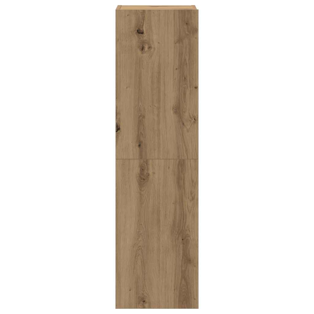 vidaXL Wall Mounted TV cabinets 4 pcs Artisan Oak Engineered Wood