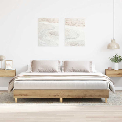 vidaXL Bed Frame without Mattress Artisan Oak 180x200 cm