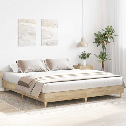 vidaXL Bed Frame | Sonoma oak | Engineered wood | Double | Durable | Bed Frame