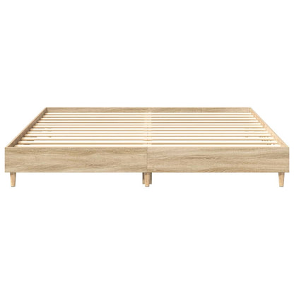 vidaXL Bed Frame | Sonoma oak | Engineered wood | Double | Durable | Bed Frame