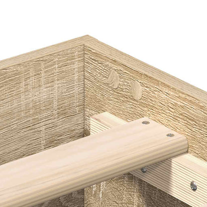 vidaXL Bed Frame | Sonoma oak | Engineered wood | Double | Durable | Bed Frame