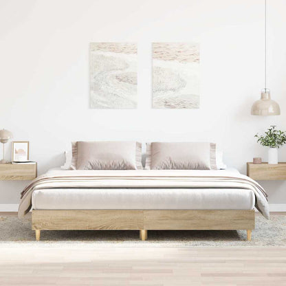 vidaXL Bed Frame without Mattress Sonoma Oak 160x200cm Engineered Wood
