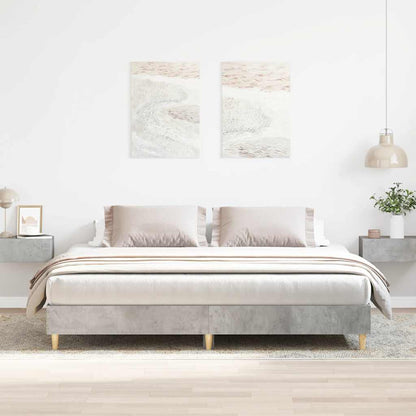 vidaXL Bed Frame without Mattress Concrete Grey 160x200cm