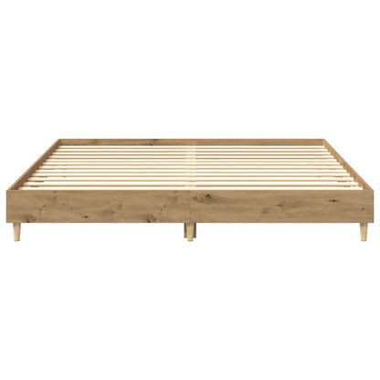vidaXL Bed Frame without Mattress Artisan Oak 160x200 cm