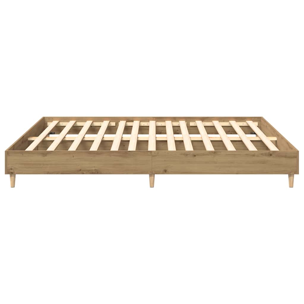 vidaXL Bed Frame without Mattress Artisan Oak 160x200 cm