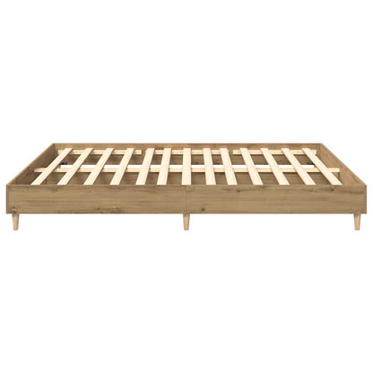 vidaXL Bed Frame without Mattress Artisan Oak 160x200 cm