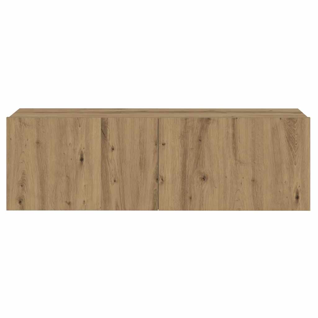 vidaXL Wall Mounted TV cabinets 8 pcs Artisan Oak Engineered Wood