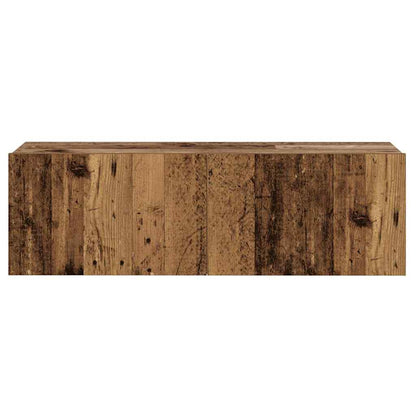 vidaXL Wall Mounted TV cabinets 3 pcs Old Wood Engineered Wood