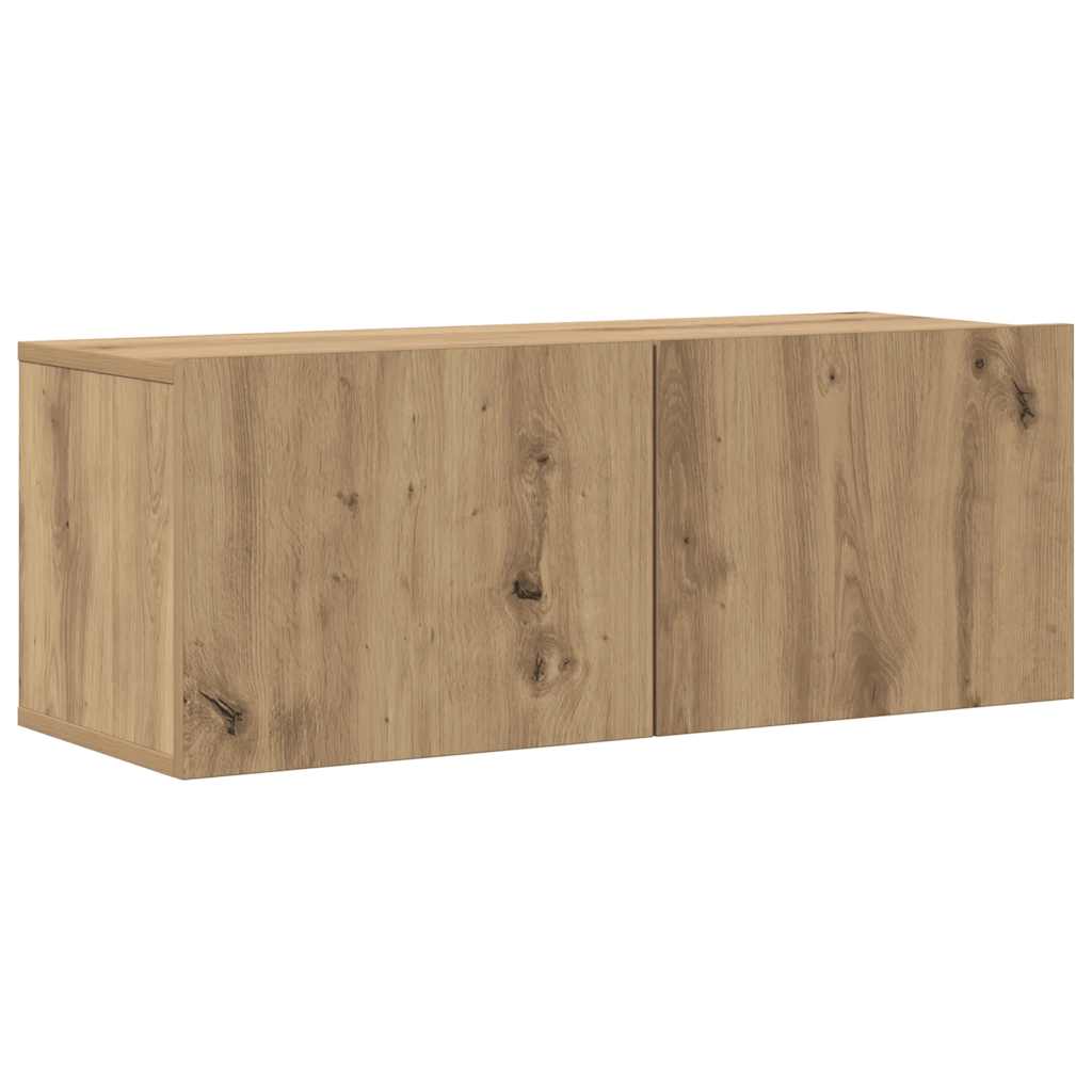 vidaXL 6 Piece Wall-mounted TV Cabinet Set Artisan Oak Engineered Wood