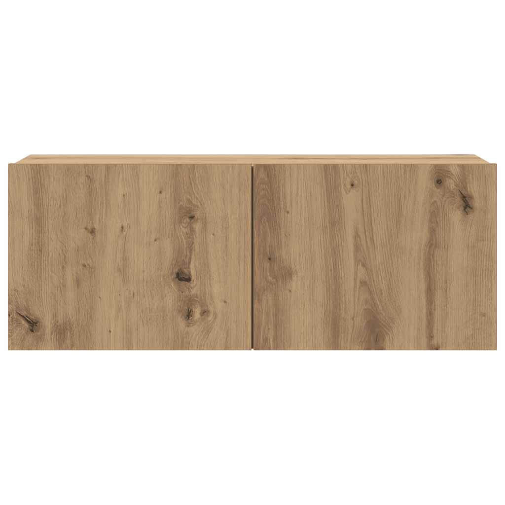 vidaXL Wall Mounted TV cabinets 6 pcs Artisan Oak Engineered Wood