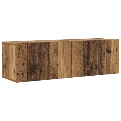 vidaXL 6 Piece Wall-mounted TV Cabinet Set Old Wood Engineered Wood