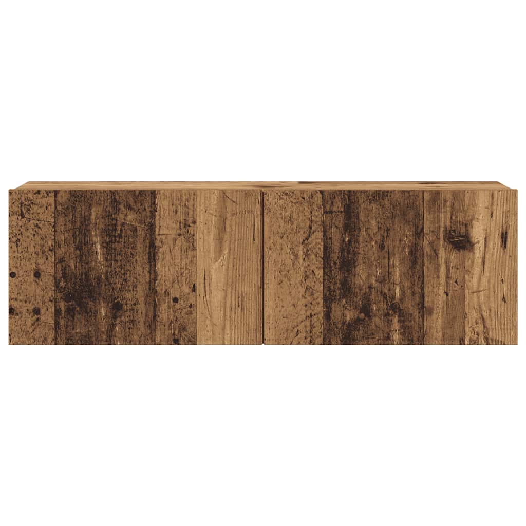 vidaXL Wall Mounted TV cabinets 6 pcs Old Wood Engineered Wood
