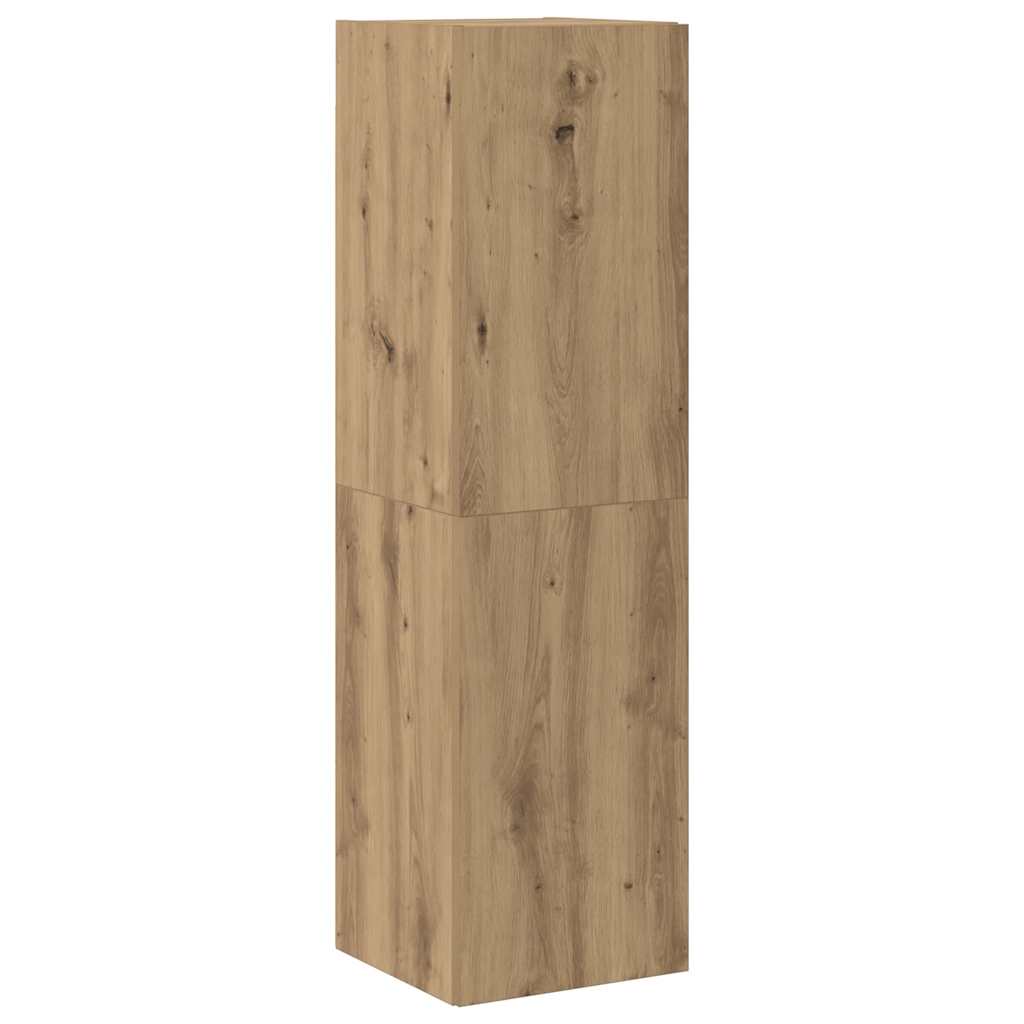vidaXL Wall Mounted TV cabinets 6 pcs Artisan Oak Engineered Wood