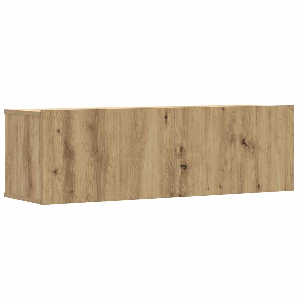 vidaXL 6 Piece TV Cabinet Set Wall-mounted Artisan Oak Engineered Wood