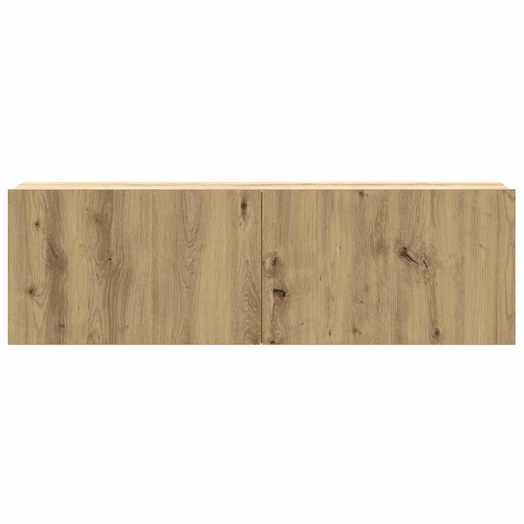 vidaXL 6 Piece TV Cabinet Set Wall-mounted Artisan Oak Engineered Wood