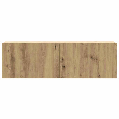 vidaXL 6 Piece TV Cabinet Set Wall-mounted Artisan Oak Engineered Wood