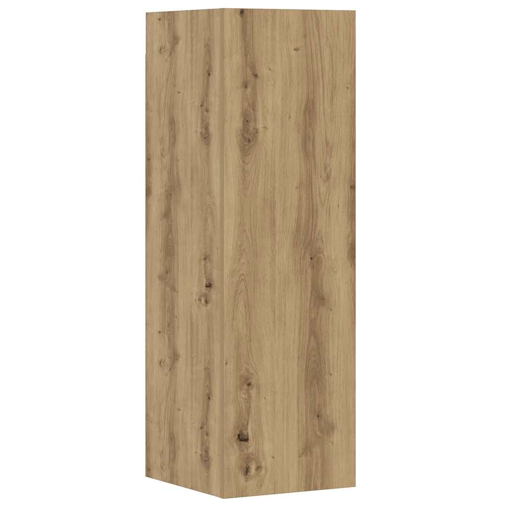 vidaXL 6 Piece TV Cabinet Set Wall-mounted Artisan Oak Engineered Wood