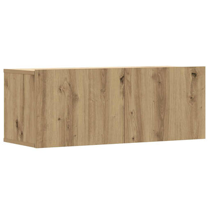 vidaXL 8 Piece TV Cabinet Set Wall-mounted Artisan Oak Engineered Wood