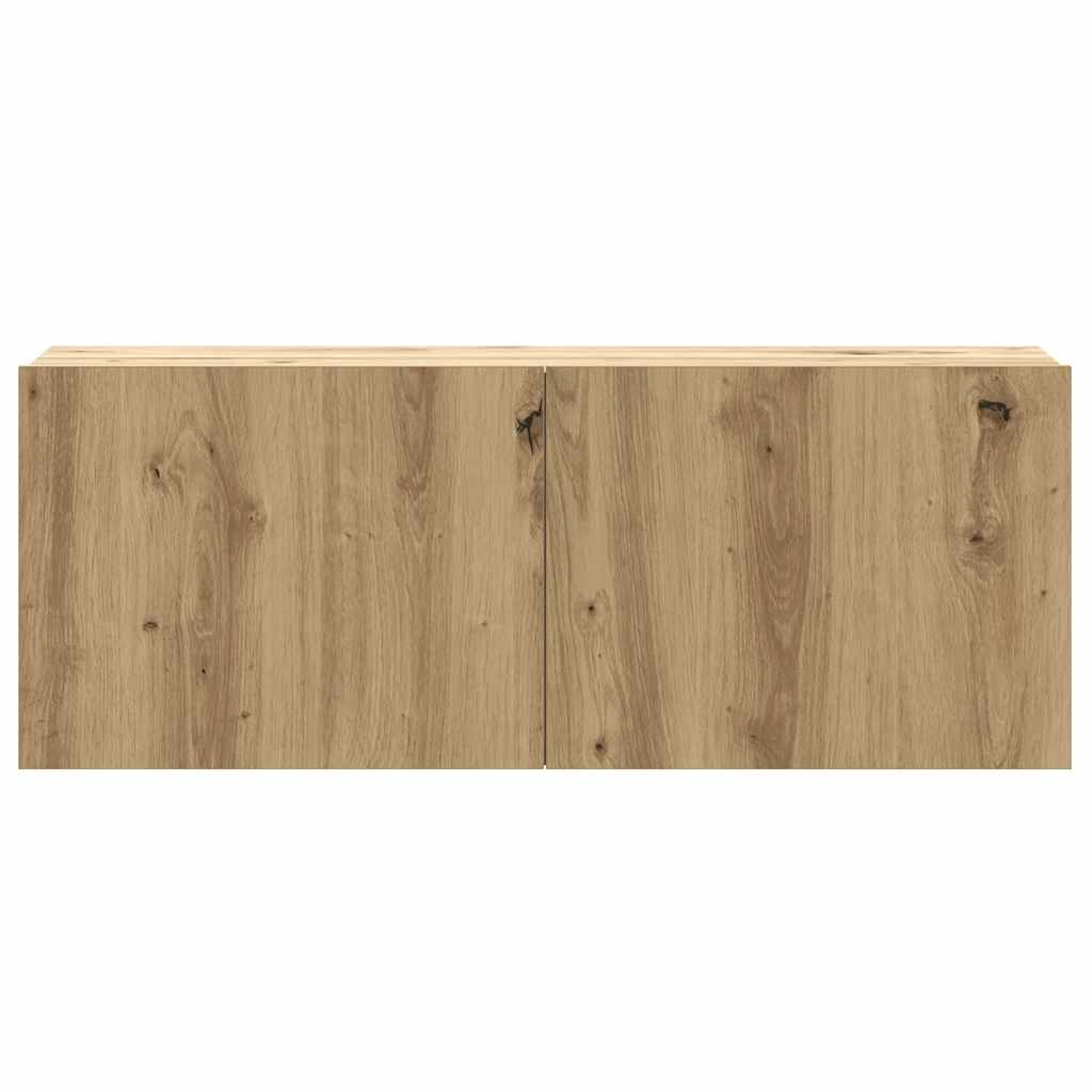vidaXL 8 Piece TV Cabinet Set Wall-mounted Artisan Oak Engineered Wood