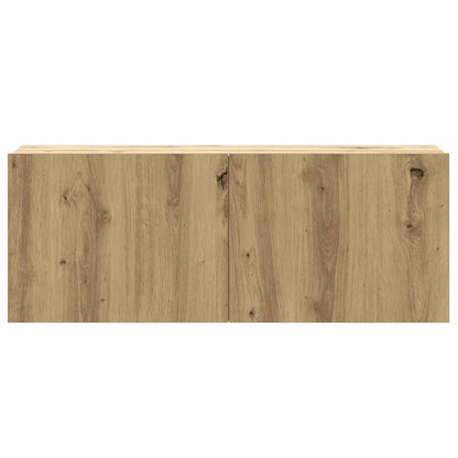 vidaXL 8 Piece TV Cabinet Set Wall-mounted Artisan Oak Engineered Wood