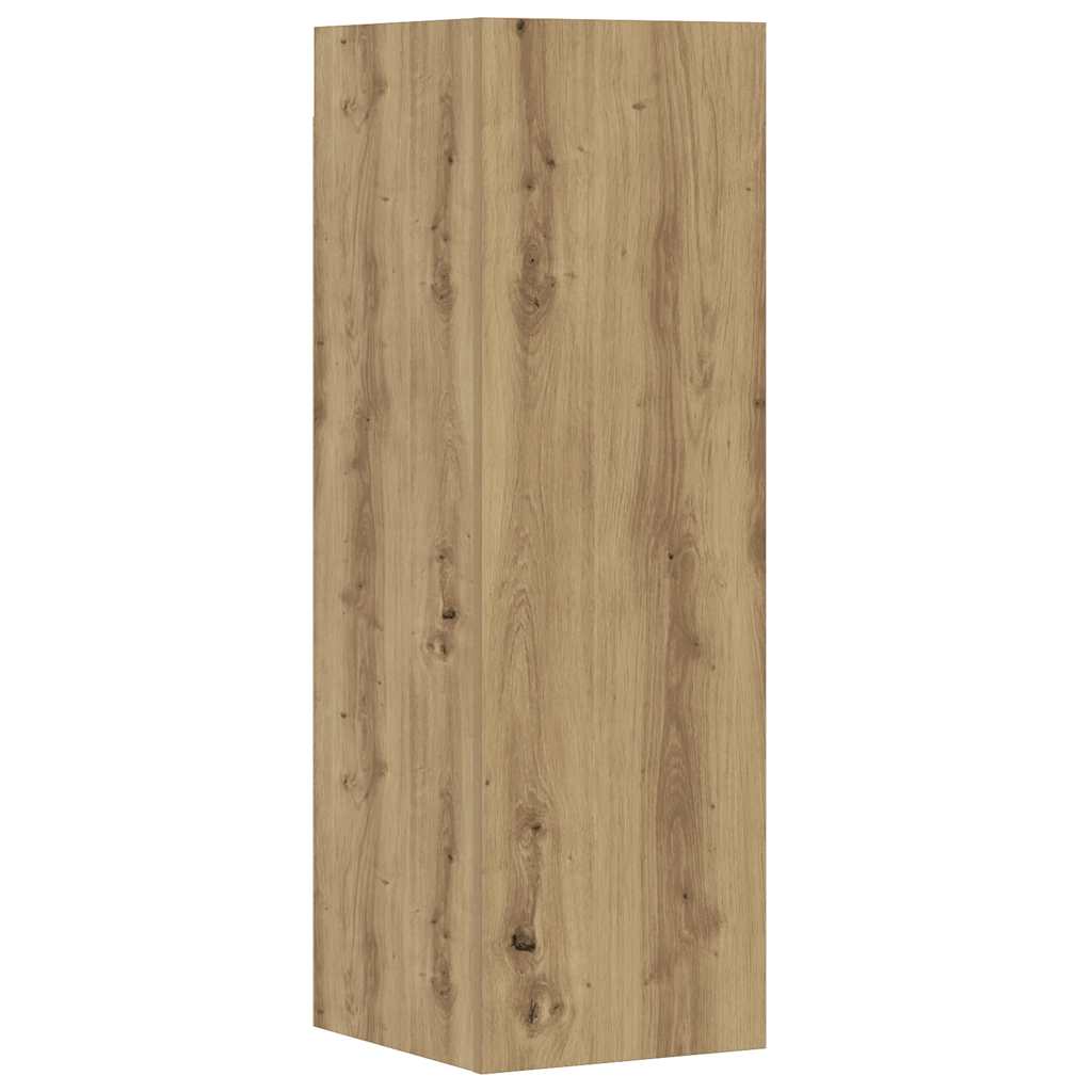 vidaXL 8 Piece TV Cabinet Set Wall-mounted Artisan Oak Engineered Wood