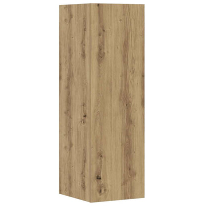 vidaXL 8 Piece TV Cabinet Set Wall-mounted Artisan Oak Engineered Wood