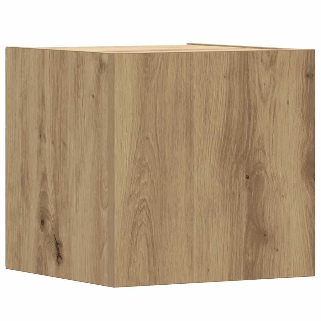 vidaXL 8 Piece TV Cabinet Set Wall-mounted Artisan Oak Engineered Wood