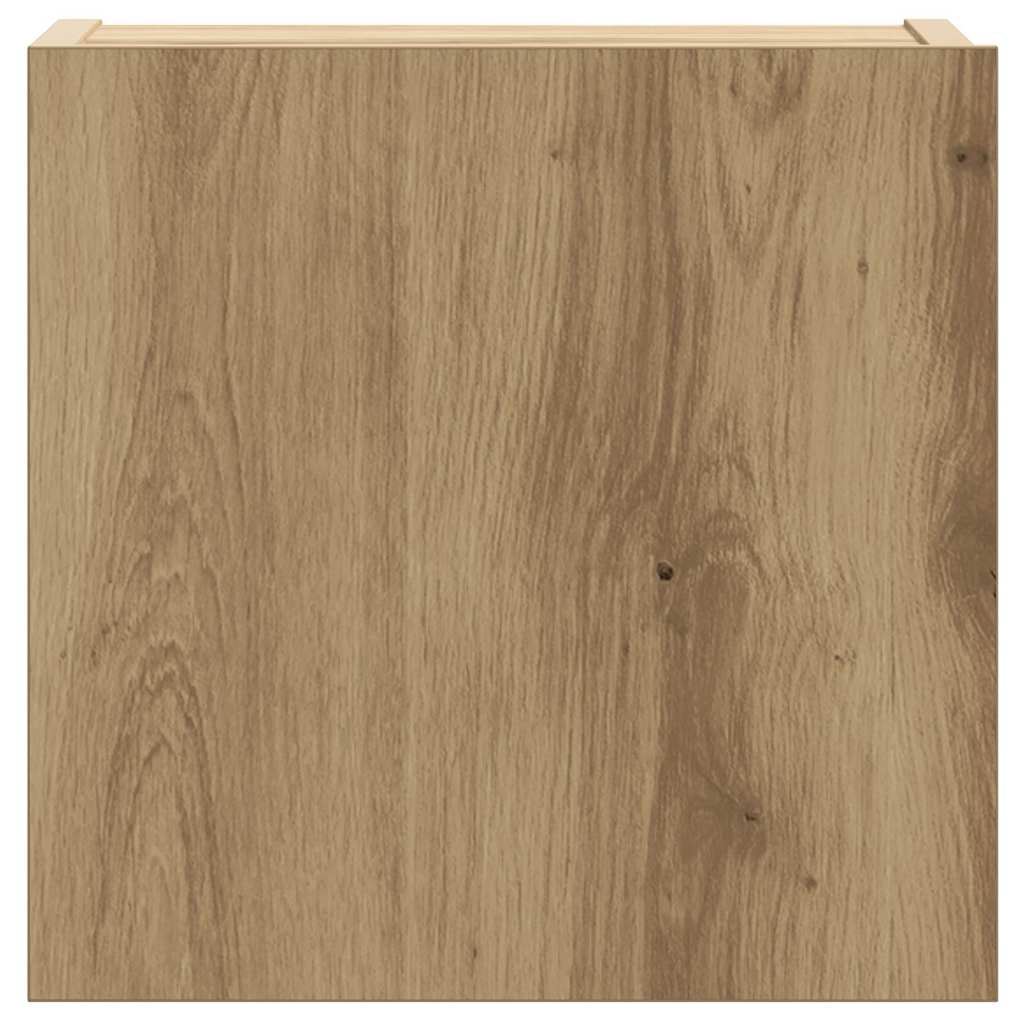 vidaXL 8 Piece TV Cabinet Set Wall-mounted Artisan Oak Engineered Wood
