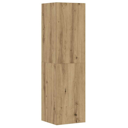 vidaXL 8 Piece TV Cabinet Set Wall-mounted Artisan Oak Engineered Wood