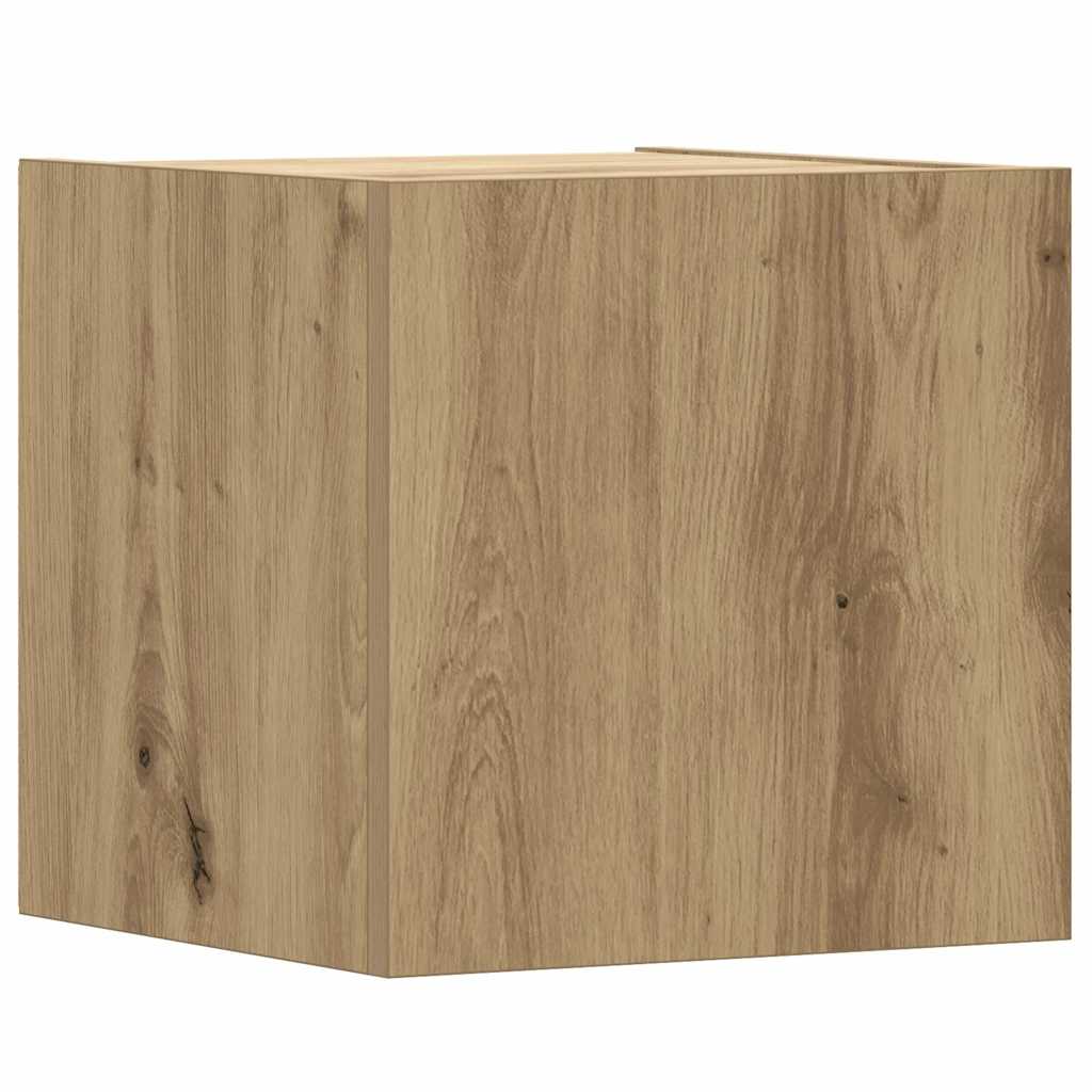 vidaXL 8 Piece TV Cabinet Set Wall-mounted Artisan Oak Engineered Wood