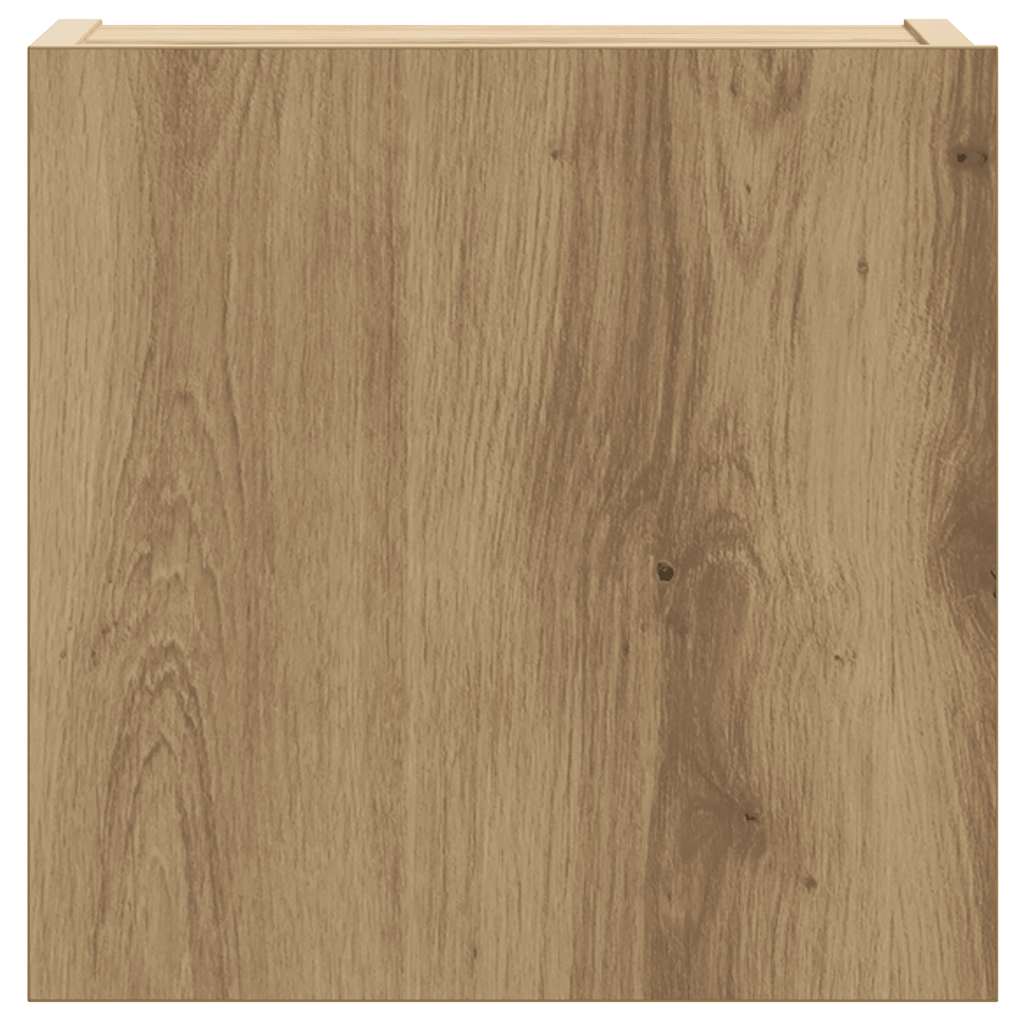 vidaXL 8 Piece TV Cabinet Set Wall-mounted Artisan Oak Engineered Wood