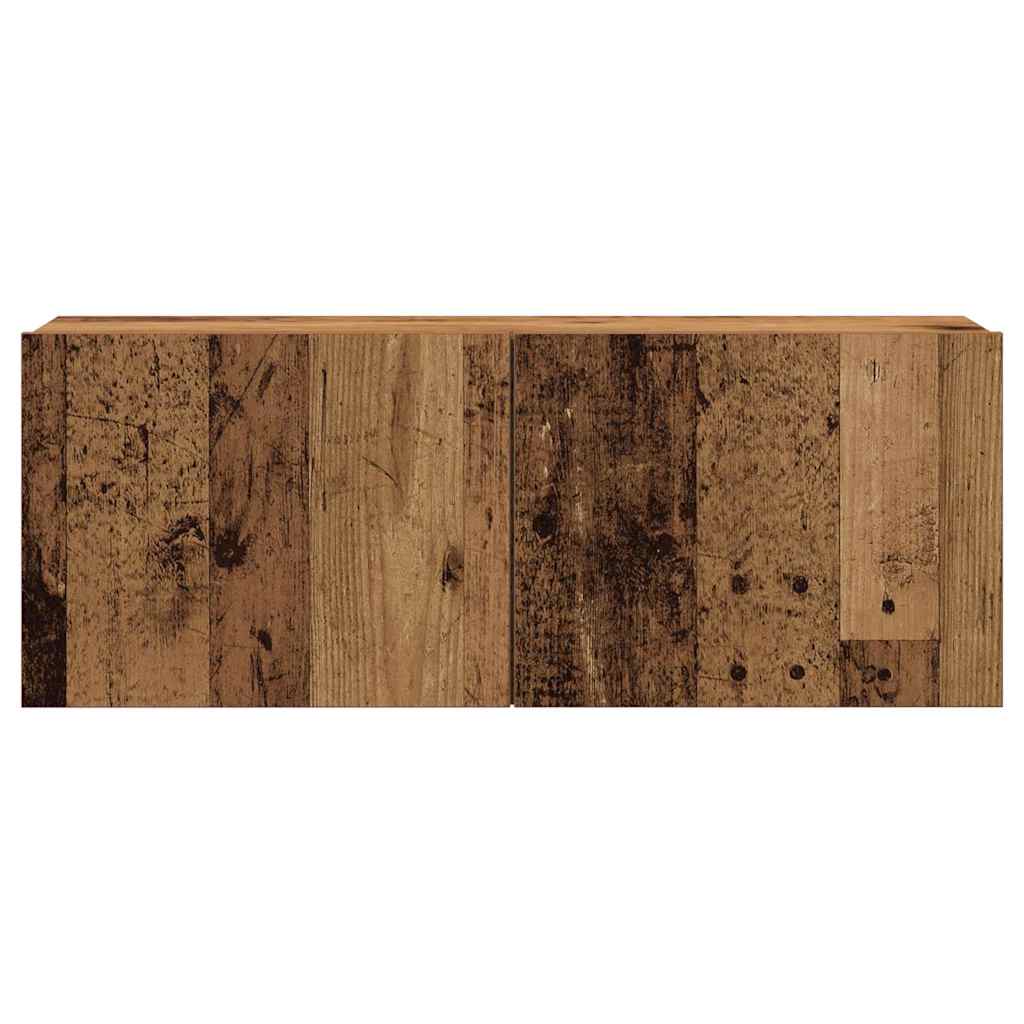 vidaXL 7 Piece TV Cabinet Set Wall-mounted Old Wood Engineered Wood